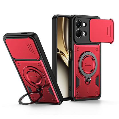 Ring Holder Lens Slide Cover Phone Case, For Tecno Spark Go 2024 / Pop 8, For Tecno Spark Go 2 / Pop 10 4G, For Tecno Spark Go 3 / Pop 20 4G, For Tecno Spark 40C, For Tecno Spark 40 Pro+ 4G, For Tecno Spark 40 Pro 4G, For Tecno Spark 40 4G             ...
