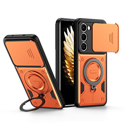 Ring Holder Lens Slide Cover Phone Case, For Tecno Spark Go 2024 / Pop 8, For Tecno Spark Go 2 / Pop 10 4G, For Tecno Spark Go 3 / Pop 20 4G, For Tecno Spark 40C, For Tecno Spark 40 Pro+ 4G, For Tecno Spark 40 Pro 4G, For Tecno Spark 40 4G             ...