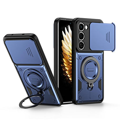 Ring Holder Lens Slide Cover Phone Case, For Tecno Spark Go 2024 / Pop 8, For Tecno Spark Go 2 / Pop 10 4G, For Tecno Spark Go 3 / Pop 20 4G, For Tecno Spark 40C, For Tecno Spark 40 Pro+ 4G, For Tecno Spark 40 Pro 4G, For Tecno Spark 40 4G             ...