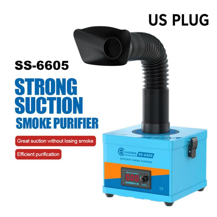 SUNSHINE SS-6605 Strong Suction Smoke Purifier, EU Plug, US Plug