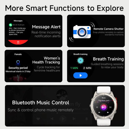 F8 Pro 1.43 inch AMOLED Screen Smart Watch Support Health Monitoring, Multi-Sport Modes