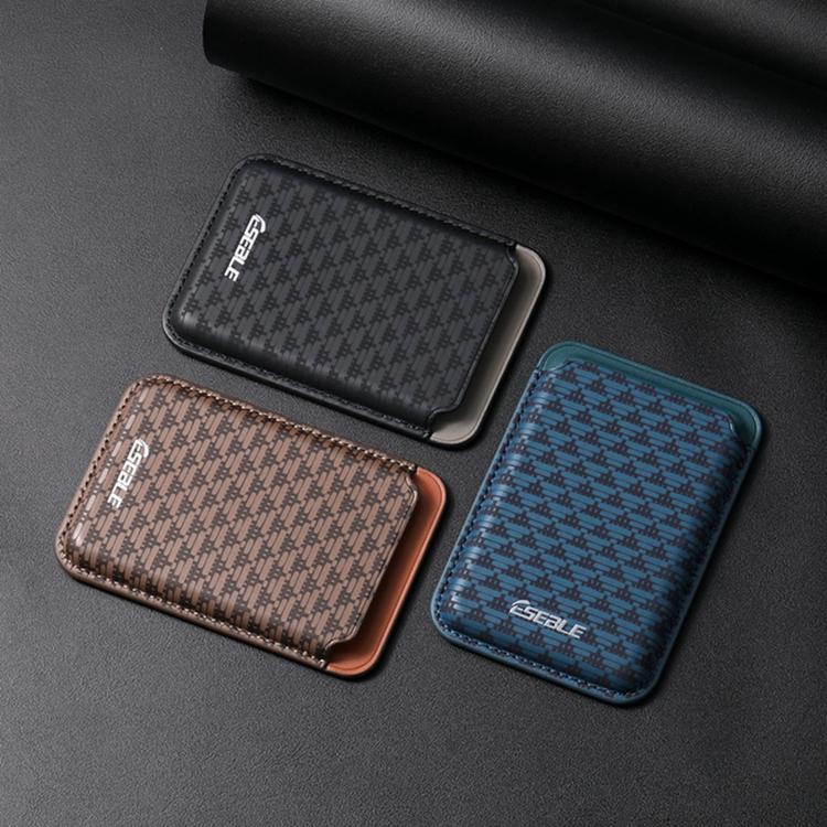 ESEBLE S9 PU Leather Triangular Shield Magnetic Mobile Phone Card Slots