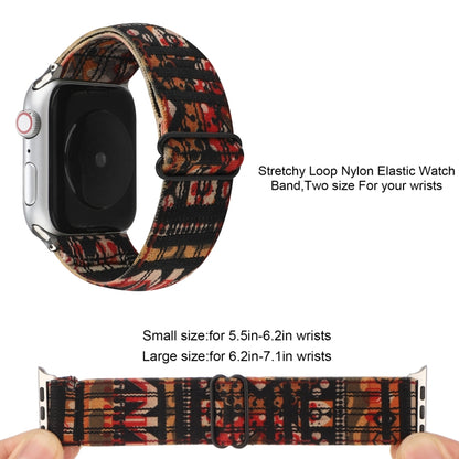 Ethnic Style Buckle Watchband For Apple Watch Series 6 & SE & 5 & 4 44mm / 3 & 2 & 1 42mm, For Apple Watch Series 7 45mm / 6 & SE & 5 & 4 44mm / 3 & 2 & 1 42mm, For Apple Watch Ultra 49mm / Series 8&7 45mm / SE 2&6&SE&5&4 44mm / 3&2&1 42mm