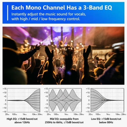 F4 4-Channel Multi-function Professional Bluetooth Live Streaming Mixer, EU Plug, UK Plug, US Plug