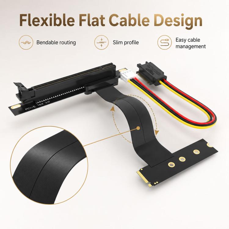 M2 NVME SSD To PCI-E 16X Adapter Cable