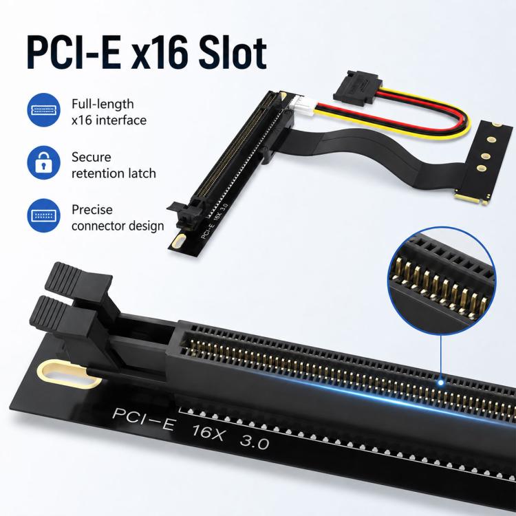 M2 NVME SSD To PCI-E 16X Adapter Cable