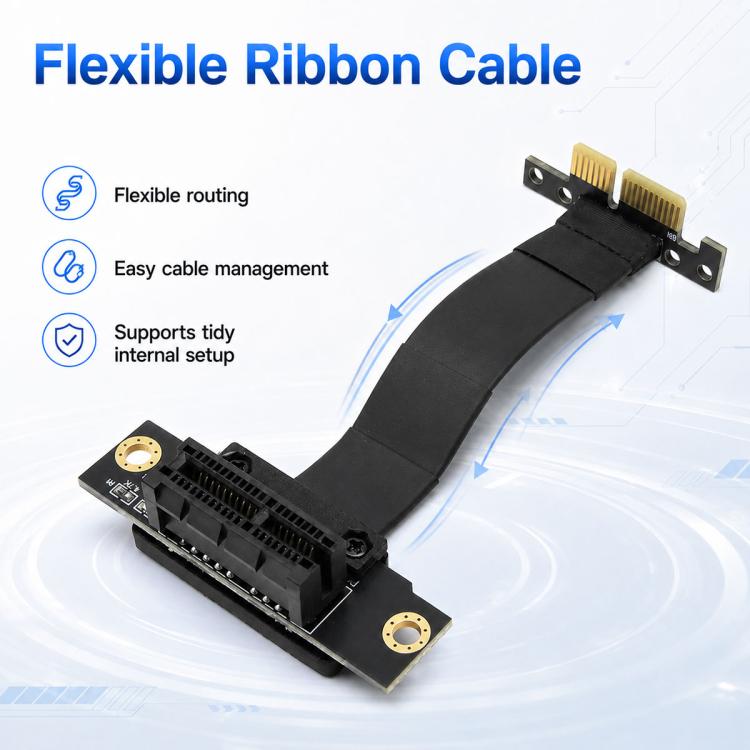 PCI-E3.0 1X Male to Female Extension Cable, 10cm, 15cm, 20cm