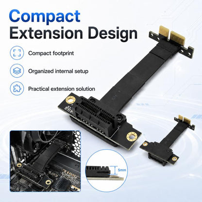 PCI-E3.0 1X Male to Female Extension Cable, 10cm, 15cm, 20cm
