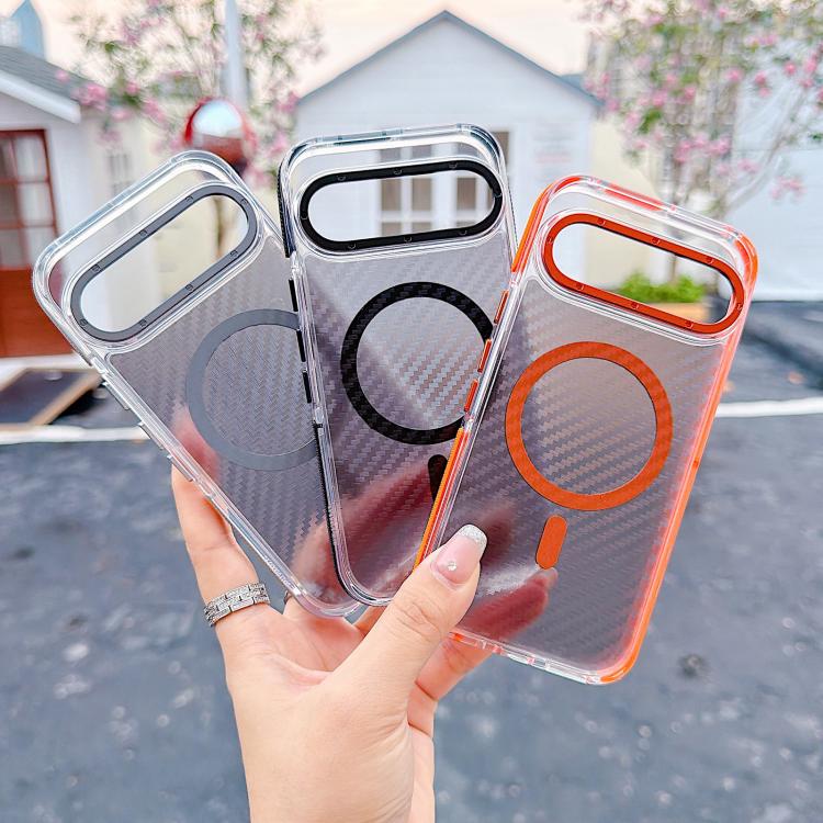 Dual-Color Carbon Fiber Texture Magsafe Phone Case, For Google Pixel 9 Pro