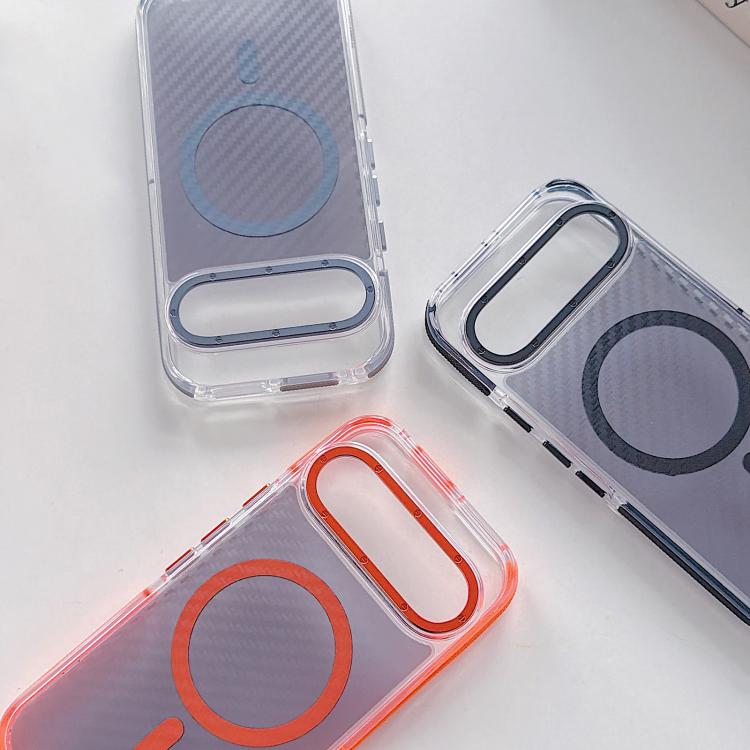 Dual-Color Carbon Fiber Texture Magsafe Phone Case, For Google Pixel 9 Pro