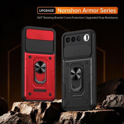 Nanshan Armor Sliding Camshield Ring Holder Phone Case, For Realme 16 5G, For Realme 16 Pro+ 5G, For Realme 16 Pro 5G