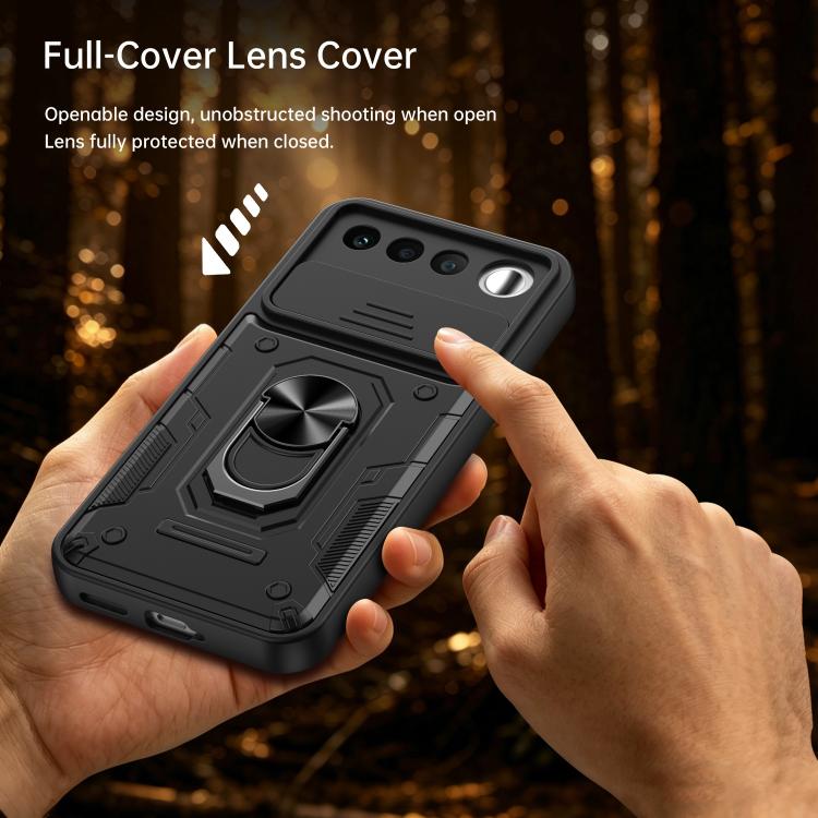 Nanshan Armor Sliding Camshield Ring Holder Phone Case, For Realme 16 5G, For Realme 16 Pro+ 5G, For Realme 16 Pro 5G