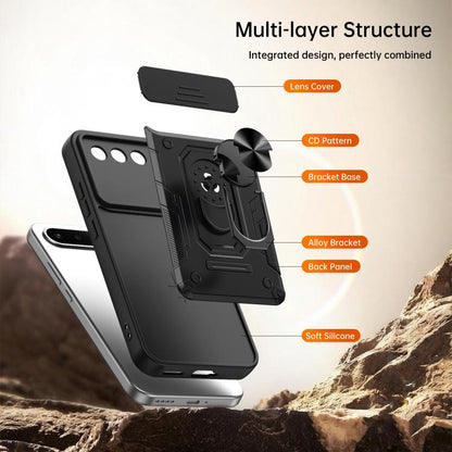 Nanshan Armor Sliding Camshield Ring Holder Phone Case, For Realme 16 5G, For Realme 16 Pro+ 5G, For Realme 16 Pro 5G