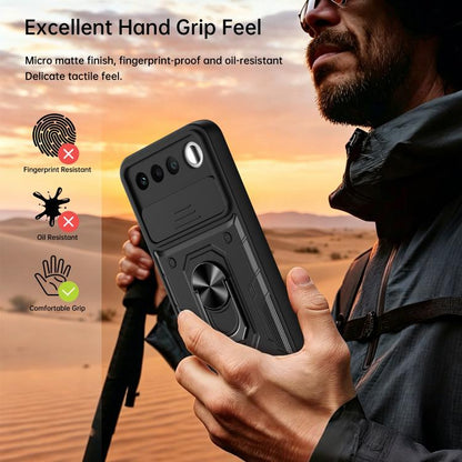 Nanshan Armor Sliding Camshield Ring Holder Phone Case, For Realme 16 5G, For Realme 16 Pro+ 5G, For Realme 16 Pro 5G