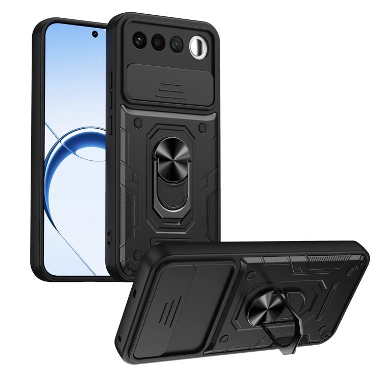 Nanshan Armor Sliding Camshield Ring Holder Phone Case, For Realme 16 5G, For Realme 16 Pro+ 5G, For Realme 16 Pro 5G