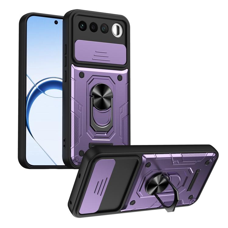 Nanshan Armor Sliding Camshield Ring Holder Phone Case, For Realme 16 5G, For Realme 16 Pro+ 5G, For Realme 16 Pro 5G
