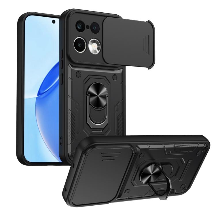 Nanshan Armor Sliding Camshield Ring Holder Phone Case, For Realme 16 5G, For Realme 16 Pro+ 5G, For Realme 16 Pro 5G