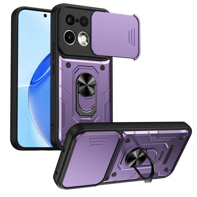 Nanshan Armor Sliding Camshield Ring Holder Phone Case, For Realme 16 5G, For Realme 16 Pro+ 5G, For Realme 16 Pro 5G