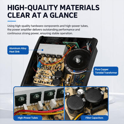 602D 6-Channel Multi-function Professional Bluetooth Mixer with Amplifier, EU Plug, UK Plug, US Plug