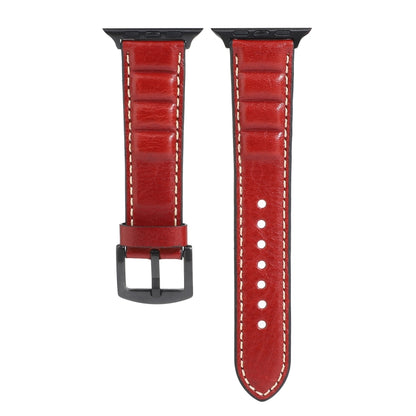 Genuine Leather Watchband For Apple Watch Series 6 & SE & 5 & 4 40mm / 3 & 2 & 1 38mm, For Apple Watch Series 7 41mm / 6 & SE & 5 & 4 40mm / 3 & 2 & 1 38mm