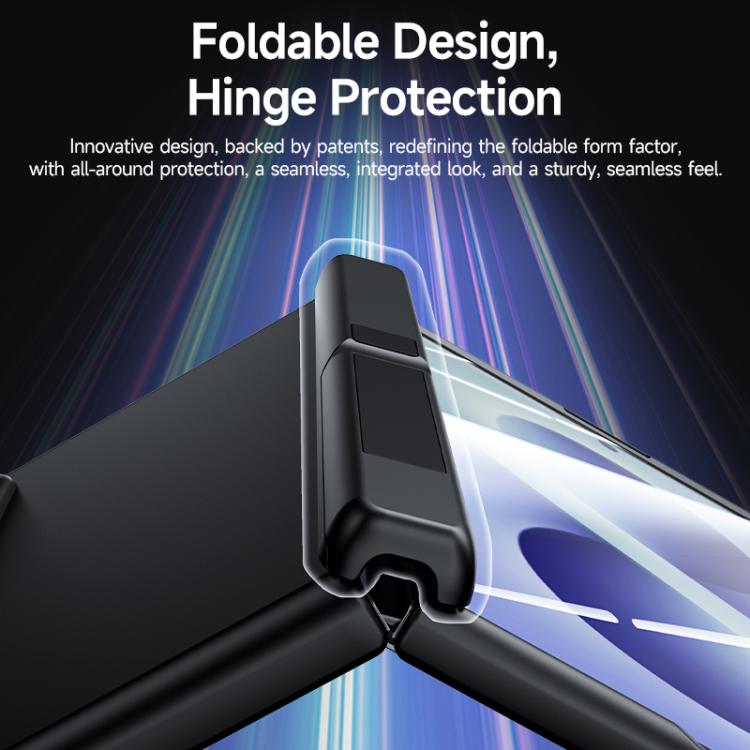 Skin Feel Frosted Spray-Coated PC Hinge Holder Integrated Film Phone Case, For Galaxy Z Fold8 5G, For Galaxy Z Fold8 Ultra 5G