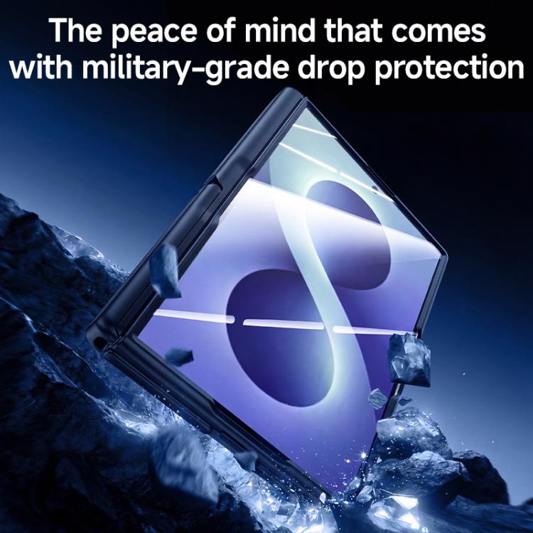Skin Feel Frosted Spray-Coated PC Hinge Holder Integrated Film Phone Case, For Galaxy Z Fold8 5G, For Galaxy Z Fold8 Ultra 5G
