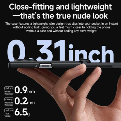 Skin Feel Frosted Spray-Coated PC Hinge Holder Integrated Film Phone Case, For Galaxy Z Fold8 5G, For Galaxy Z Fold8 Ultra 5G
