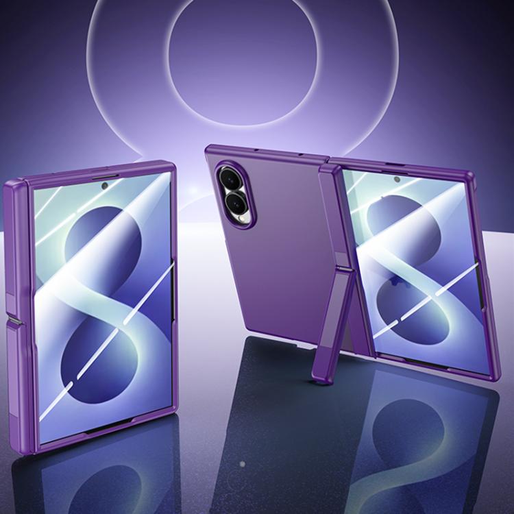 Skin Feel Frosted Spray-Coated PC Hinge Holder Integrated Film Phone Case, For Galaxy Z Fold8 5G, For Galaxy Z Fold8 Ultra 5G