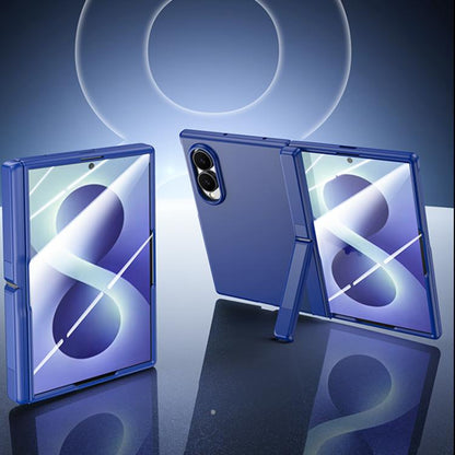 Skin Feel Frosted Spray-Coated PC Hinge Holder Integrated Film Phone Case, For Galaxy Z Fold8 5G, For Galaxy Z Fold8 Ultra 5G