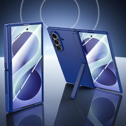 Skin Feel Frosted Spray-Coated PC Hinge Holder Integrated Film Phone Case, For Galaxy Z Fold8 5G, For Galaxy Z Fold8 Ultra 5G