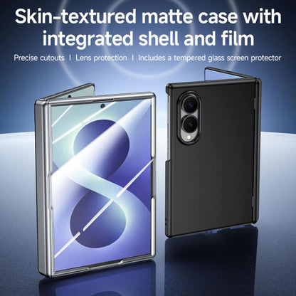 Skin Feel Frosted Spray-Coated PC Hinge Integrated Film Phone Case, For Galaxy Z Fold8 5G, For Galaxy Z Fold8 Ultra 5G