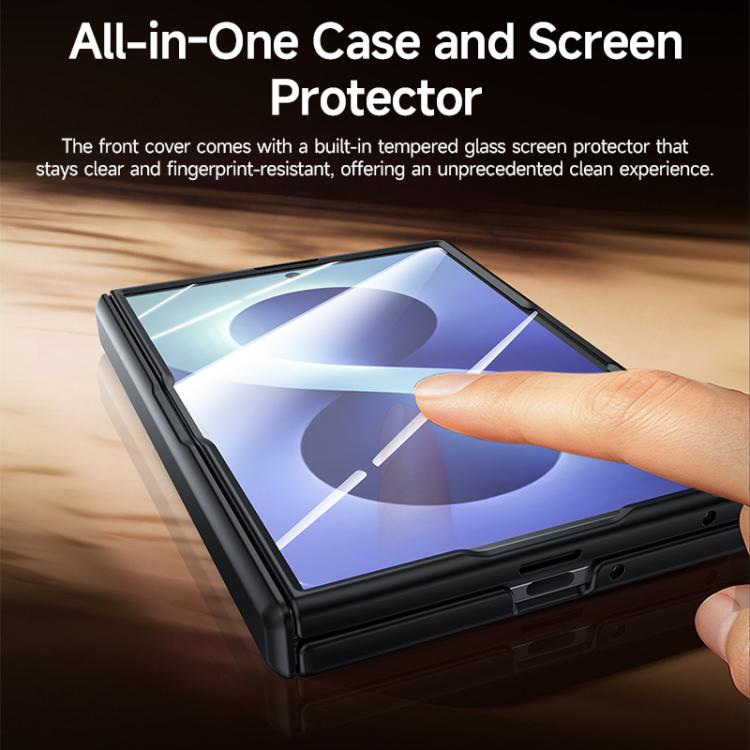Skin Feel Frosted Spray-Coated PC Hinge Integrated Film Phone Case, For Galaxy Z Fold8 5G, For Galaxy Z Fold8 Ultra 5G