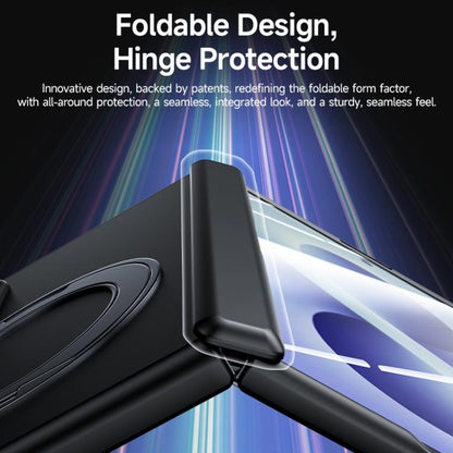 Skin Feel Frosted Spray-Coated PC 360 Magnetic Holder Hinge Integrated Film Phone Case, For Galaxy Z Fold8 5G, For Galaxy Z Fold8 Ultra 5G