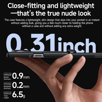 Skin Feel Frosted Spray-Coated PC 360 Magnetic Holder Hinge Integrated Film Phone Case, For Galaxy Z Fold8 5G, For Galaxy Z Fold8 Ultra 5G