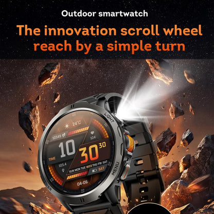 KT92 1.7-inch TFT Display 3ATM Smart Watch with Roller Control & 1000mAh Battery