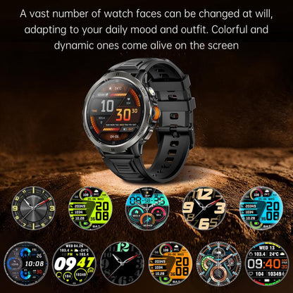 KT92 1.7-inch TFT Display 3ATM Smart Watch with Roller Control & 1000mAh Battery