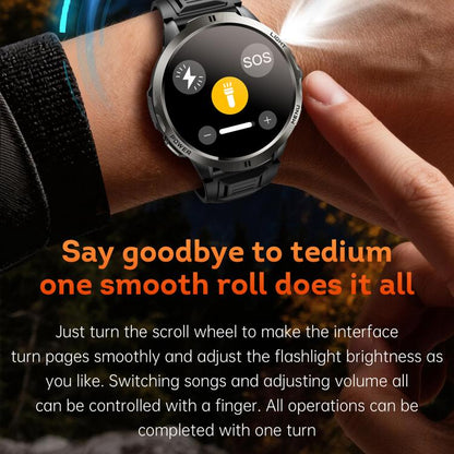 KT92 1.7-inch TFT Display 3ATM Smart Watch with Roller Control & 1000mAh Battery