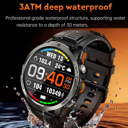 KT92 1.7-inch TFT Display 3ATM Smart Watch with Roller Control & 1000mAh Battery