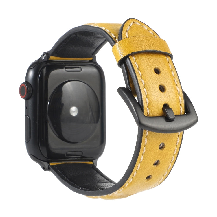 Genuine Leather Watchband For Apple Watch Series 6 & SE & 5 & 4 44mm / 3 & 2 & 1 42mm, For Apple Watch Series 7 45mm / 6 & SE & 5 & 4 44mm / 3 & 2 & 1 42mm