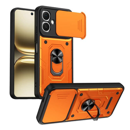 Nanshan Armor Sliding Camshield Ring Holder Phone Case, For Tecno Spark Go 2 / Pop 10, For Tecno Pova Curve 2 5G, For Tecno Spark Go 3 / Pop 20, For Tecno Camon 50, For Tecno Spark 40C, For Tecno Spark 40 Pro+ 4G, For Tecno Spark 40 Pro 4G             ...