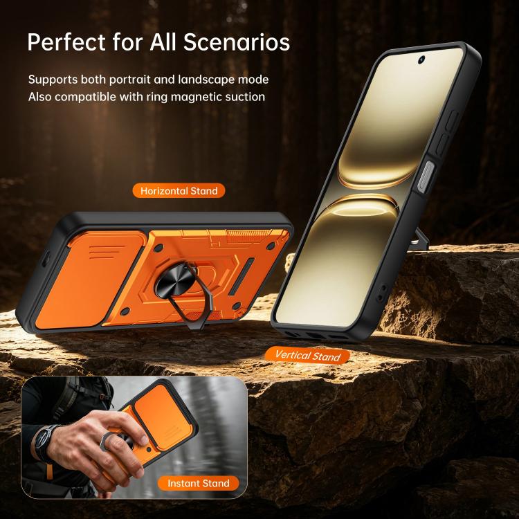 Nanshan Armor Sliding Camshield Ring Holder Phone Case, For Tecno Spark Go 2 / Pop 10, For Tecno Pova Curve 2 5G, For Tecno Spark Go 3 / Pop 20, For Tecno Camon 50, For Tecno Spark 40C, For Tecno Spark 40 Pro+ 4G, For Tecno Spark 40 Pro 4G             ...