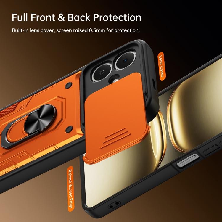 Nanshan Armor Sliding Camshield Ring Holder Phone Case, For Tecno Spark Go 2 / Pop 10, For Tecno Pova Curve 2 5G, For Tecno Spark Go 3 / Pop 20, For Tecno Camon 50, For Tecno Spark 40C, For Tecno Spark 40 Pro+ 4G, For Tecno Spark 40 Pro 4G             ...