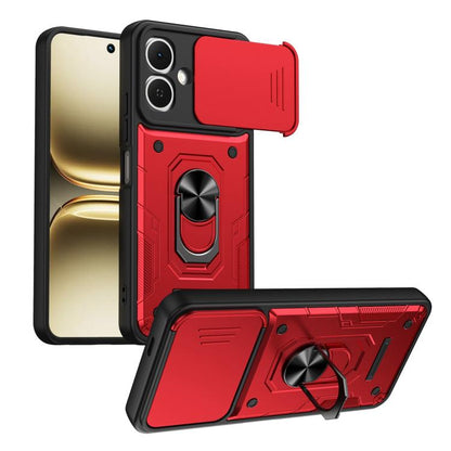 Nanshan Armor Sliding Camshield Ring Holder Phone Case, For Tecno Spark Go 2 / Pop 10, For Tecno Pova Curve 2 5G, For Tecno Spark Go 3 / Pop 20, For Tecno Camon 50, For Tecno Spark 40C, For Tecno Spark 40 Pro+ 4G, For Tecno Spark 40 Pro 4G             ...