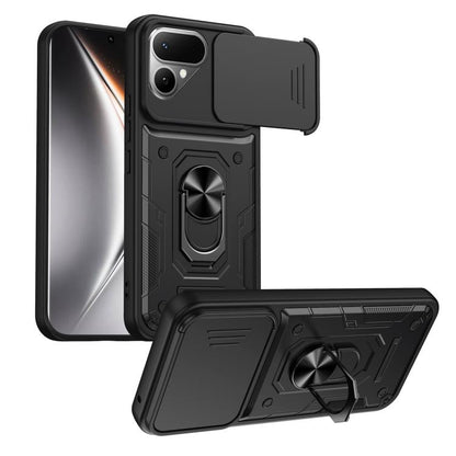 Nanshan Armor Sliding Camshield Ring Holder Phone Case, For Tecno Spark Go 2 / Pop 10, For Tecno Pova Curve 2 5G, For Tecno Spark Go 3 / Pop 20, For Tecno Camon 50, For Tecno Spark 40C, For Tecno Spark 40 Pro+ 4G, For Tecno Spark 40 Pro 4G             ...