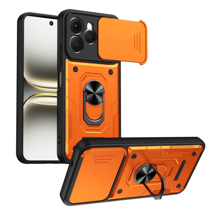 Nanshan Armor Sliding Camshield Ring Holder Phone Case, For Tecno Spark Go 2 / Pop 10, For Tecno Pova Curve 2 5G, For Tecno Spark Go 3 / Pop 20, For Tecno Camon 50, For Tecno Spark 40C, For Tecno Spark 40 Pro+ 4G, For Tecno Spark 40 Pro 4G             ...