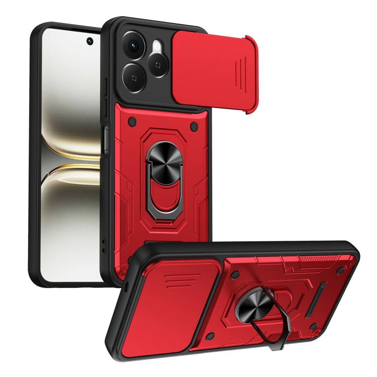 Nanshan Armor Sliding Camshield Ring Holder Phone Case, For Tecno Spark Go 2 / Pop 10, For Tecno Pova Curve 2 5G, For Tecno Spark Go 3 / Pop 20, For Tecno Camon 50, For Tecno Spark 40C, For Tecno Spark 40 Pro+ 4G, For Tecno Spark 40 Pro 4G             ...