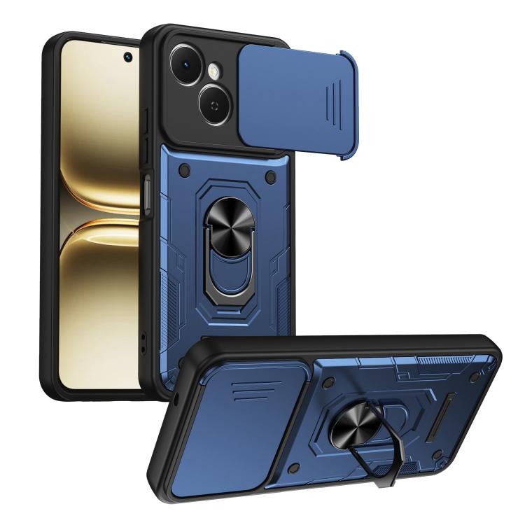 Nanshan Armor Sliding Camshield Ring Holder Phone Case, For Tecno Spark Go 2 / Pop 10, For Tecno Pova Curve 2 5G, For Tecno Spark Go 3 / Pop 20, For Tecno Camon 50, For Tecno Spark 40C, For Tecno Spark 40 Pro+ 4G, For Tecno Spark 40 Pro 4G             ...