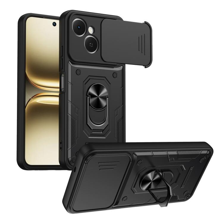 Nanshan Armor Sliding Camshield Ring Holder Phone Case, For Tecno Spark Go 2 / Pop 10, For Tecno Pova Curve 2 5G, For Tecno Spark Go 3 / Pop 20, For Tecno Camon 50, For Tecno Spark 40C, For Tecno Spark 40 Pro+ 4G, For Tecno Spark 40 Pro 4G             ...
