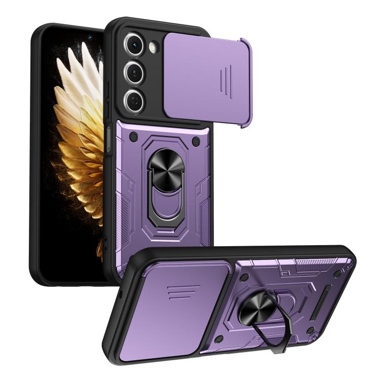 Nanshan Armor Sliding Camshield Ring Holder Phone Case, For Tecno Spark Go 2 / Pop 10, For Tecno Pova Curve 2 5G, For Tecno Spark Go 3 / Pop 20, For Tecno Camon 50, For Tecno Spark 40C, For Tecno Spark 40 Pro+ 4G, For Tecno Spark 40 Pro 4G             ...