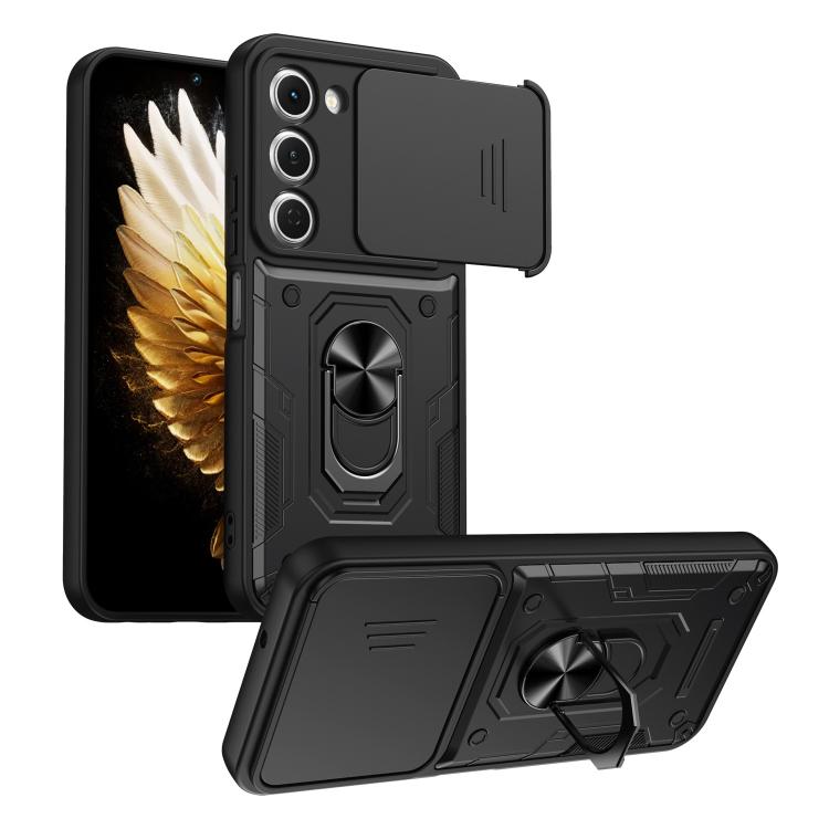 Nanshan Armor Sliding Camshield Ring Holder Phone Case, For Tecno Spark Go 2 / Pop 10, For Tecno Pova Curve 2 5G, For Tecno Spark Go 3 / Pop 20, For Tecno Camon 50, For Tecno Spark 40C, For Tecno Spark 40 Pro+ 4G, For Tecno Spark 40 Pro 4G             ...